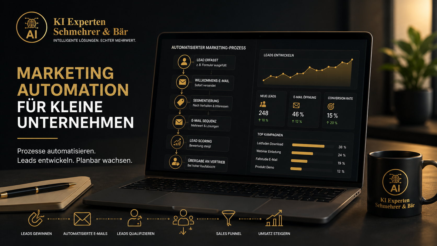 Marketing Automation für kleine Unternehmen - KI Experten Schmehrer & Bär